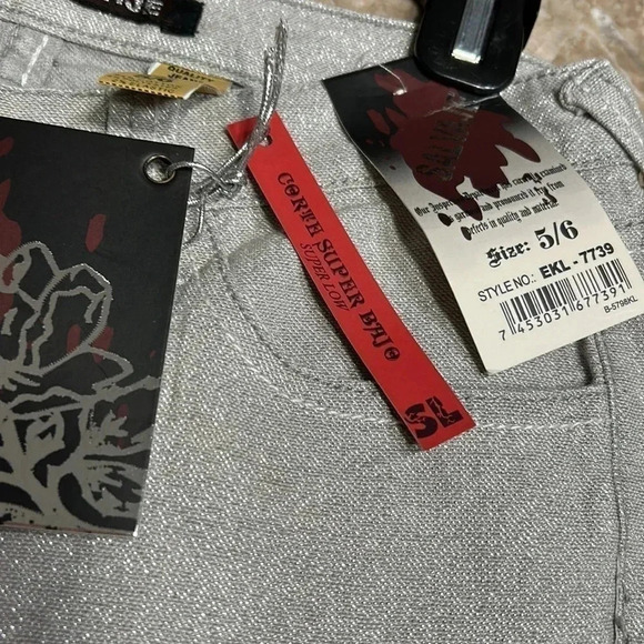 RARE VTG NWT SILVER SALVAGE LOW RISE ,SKINNY SHINY women s jeans size 4,6 & 10 - Picture 12 of 15